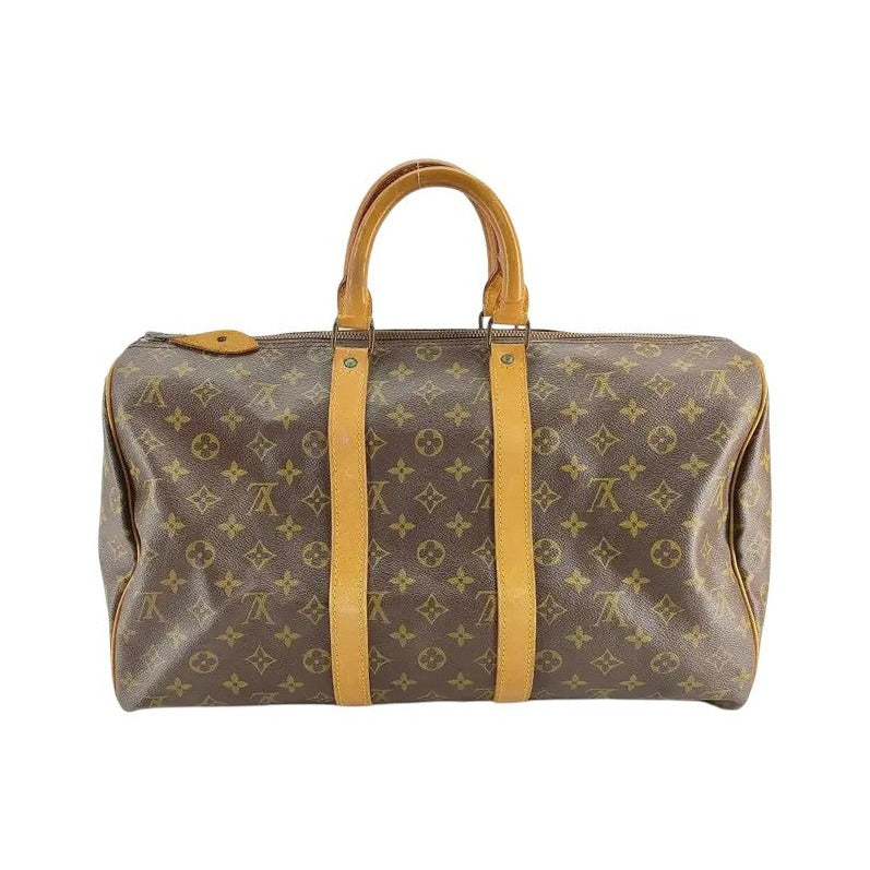 Louis Vuitton Keepall Monogram Canvas, Brown, Canvas, Travel Bag