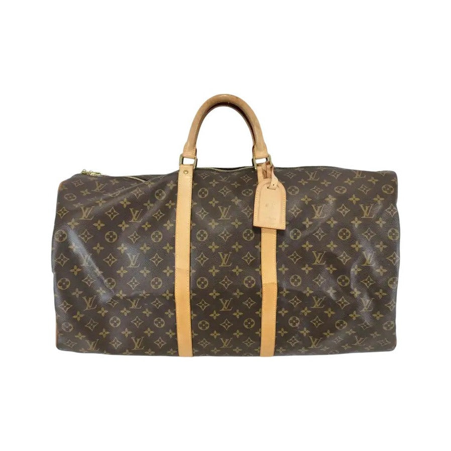 Louis Vuitton Keepall Monogram Canvas, Brown, Canvas, Travel Bag