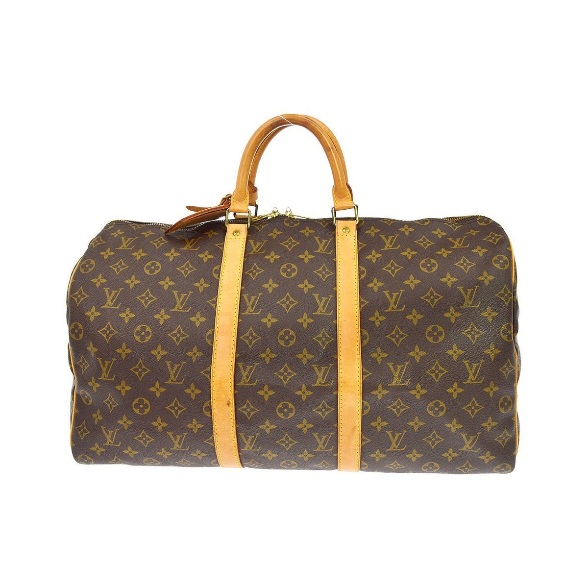 Louis Vuitton Keepall Monogram Canvas, Brown, Canvas, Travel Bag