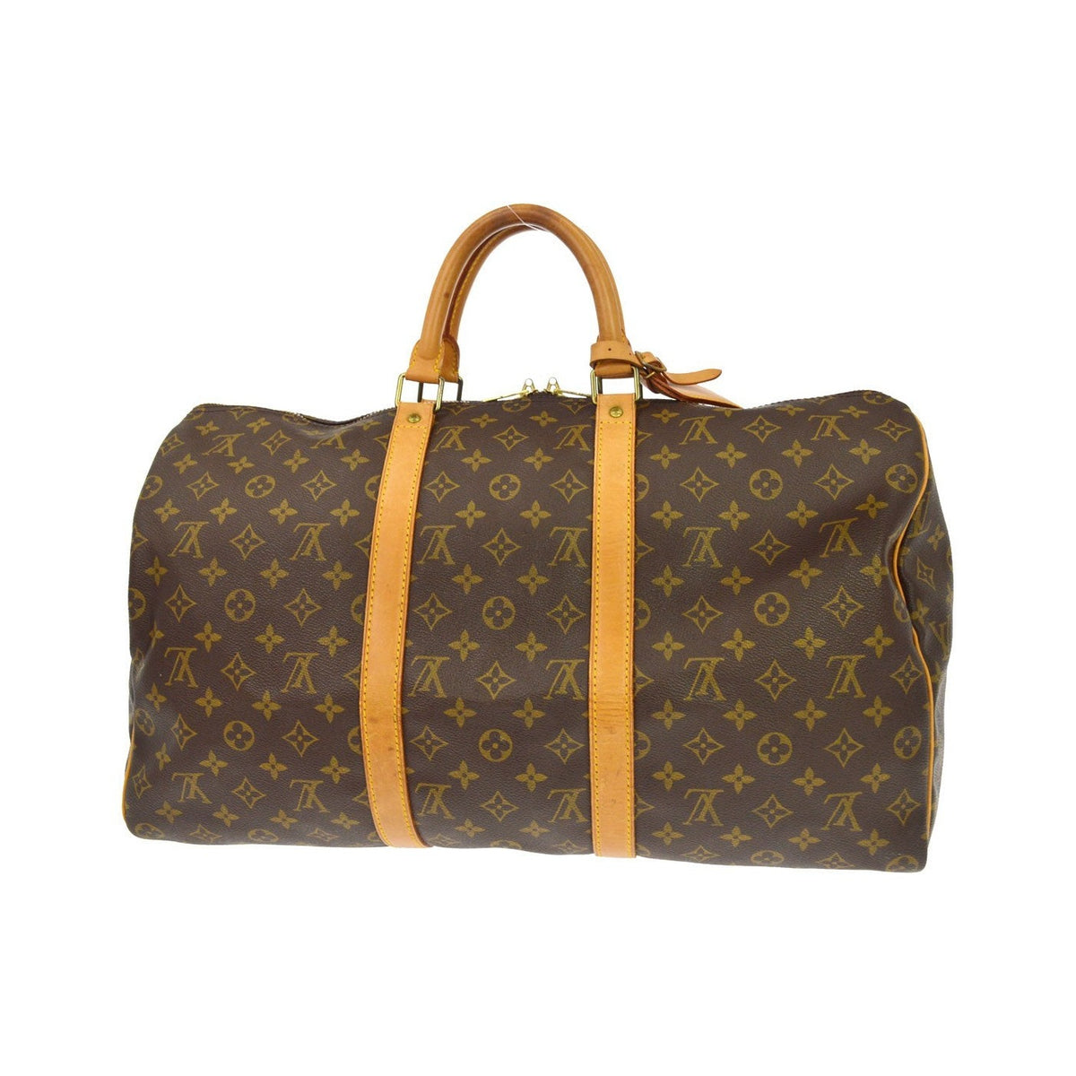 Louis Vuitton Keepall Monogram Canvas, Brown, Canvas, Travel Bag