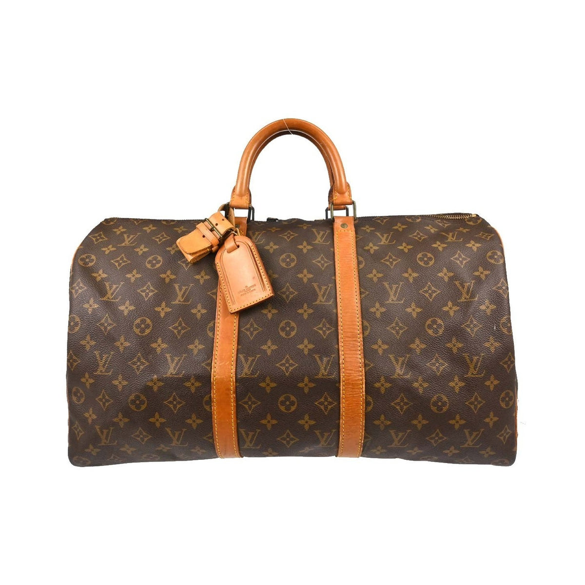 Louis Vuitton Keepall Monogram Canvas, Brown, Canvas, Travel Bag