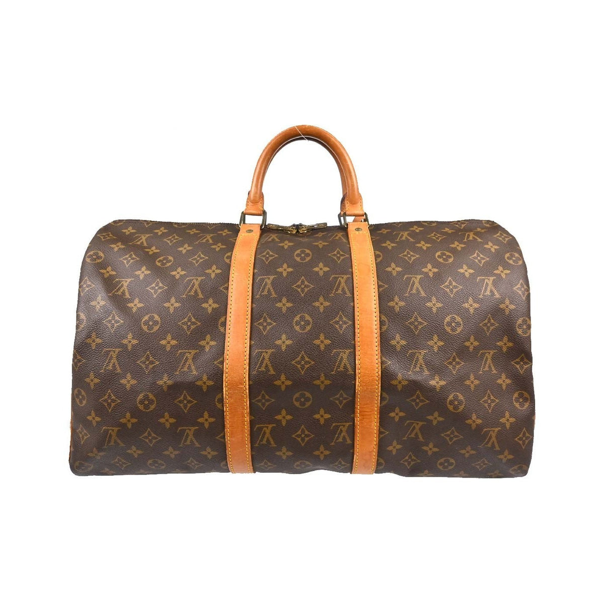 Louis Vuitton Keepall Monogram Canvas, Brown, Canvas, Travel Bag