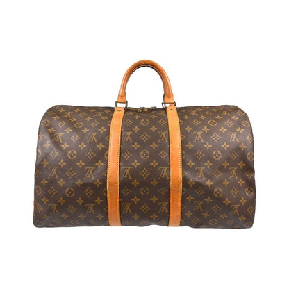Louis Vuitton Keepall Monogram Canvas, Brown, Canvas, Travel Bag
