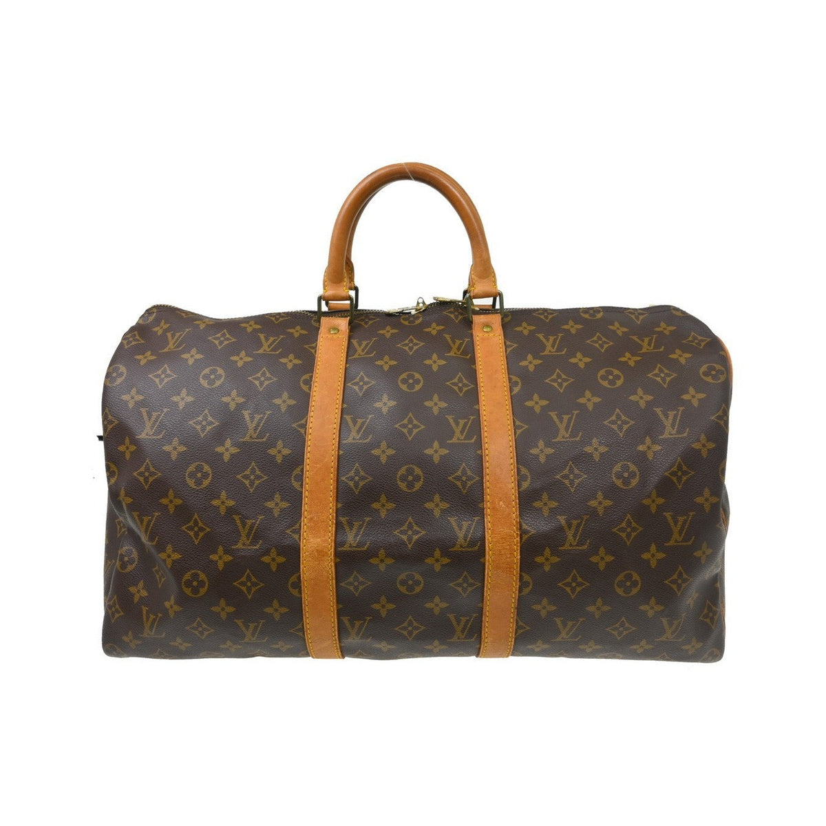 Louis Vuitton Keepall Monogram Canvas, Brown, Canvas, Travel Bag