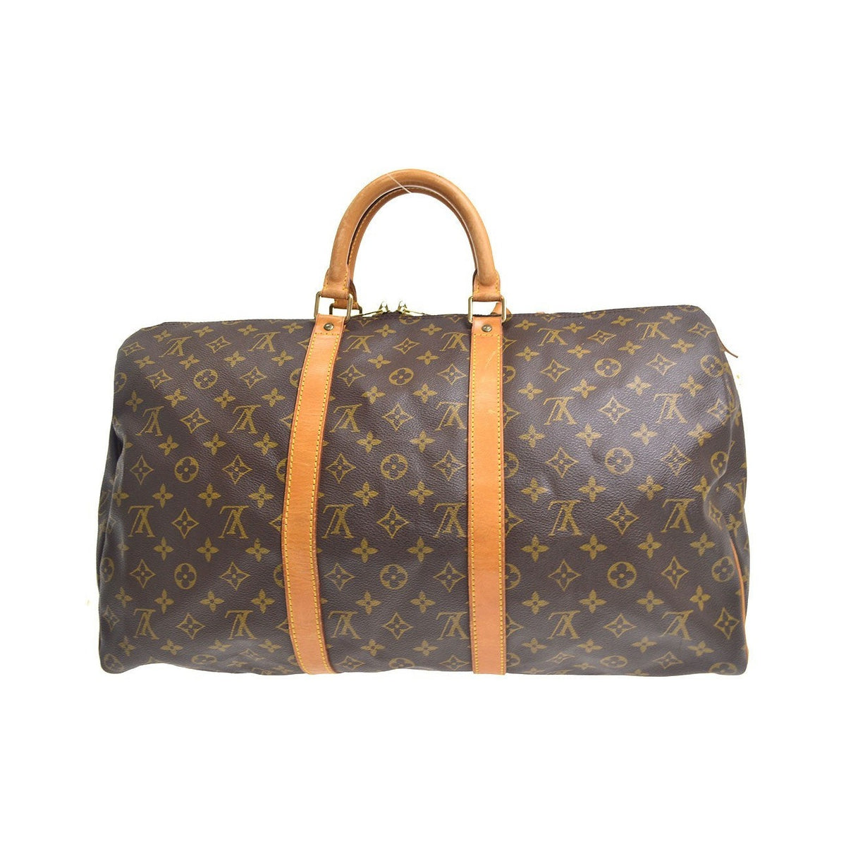 Louis Vuitton Keepall Monogram Canvas, Brown, Canvas, Travel Bag