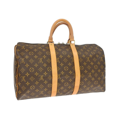 Louis Vuitton Keepall Monogram Canvas, Brown, Canvas, Travel Bag