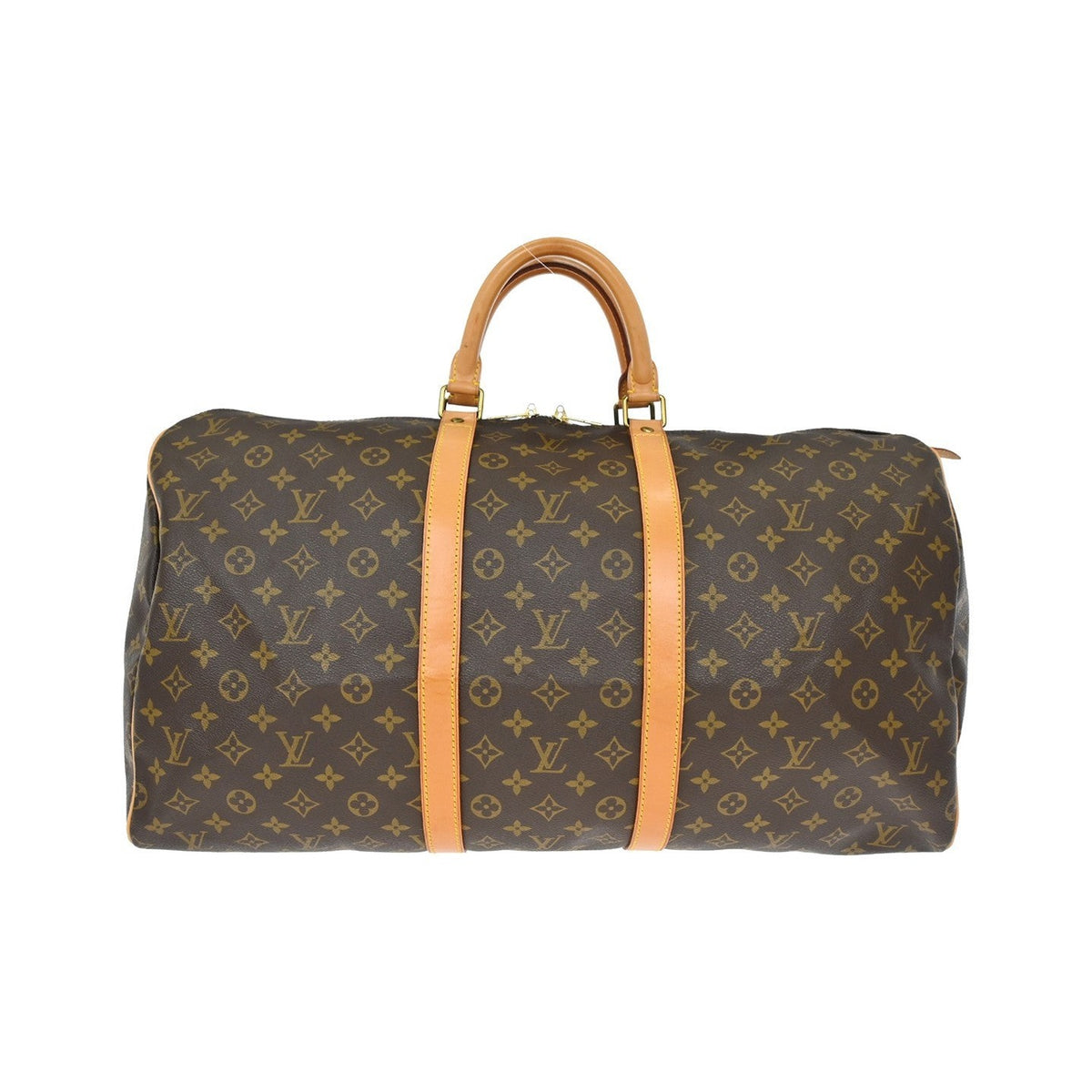 Louis Vuitton Keepall Monogram Canvas, Brown, Canvas, Travel Bag