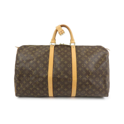 Louis Vuitton Keepall Monogram Canvas, Brown, Canvas, Travel Bag