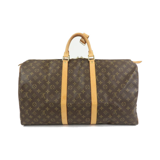 Louis Vuitton Keepall Monogram Canvas, Brown, Canvas, Travel Bag