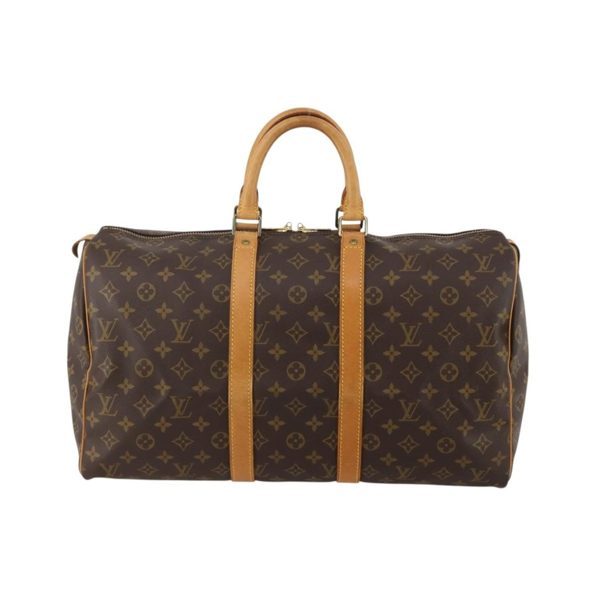 Louis Vuitton Keepall Monogram Canvas, Brown, Canvas, Travel Bag