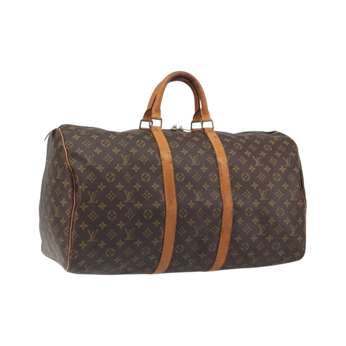 Louis Vuitton Keepall Monogram Canvas, Brown, Canvas, Travel Bag