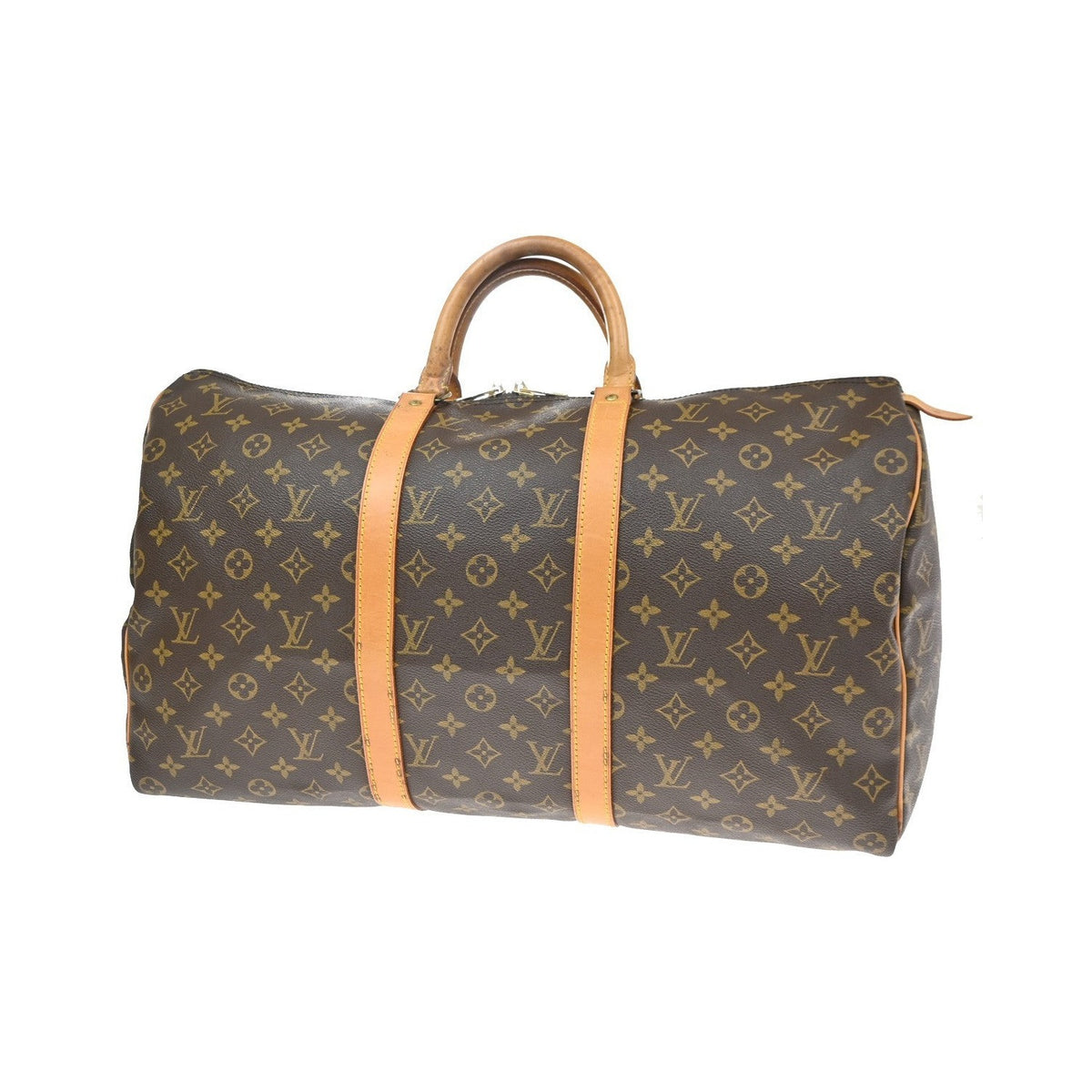 Louis Vuitton Keepall Monogram Canvas, Brown, Canvas, Travel Bag