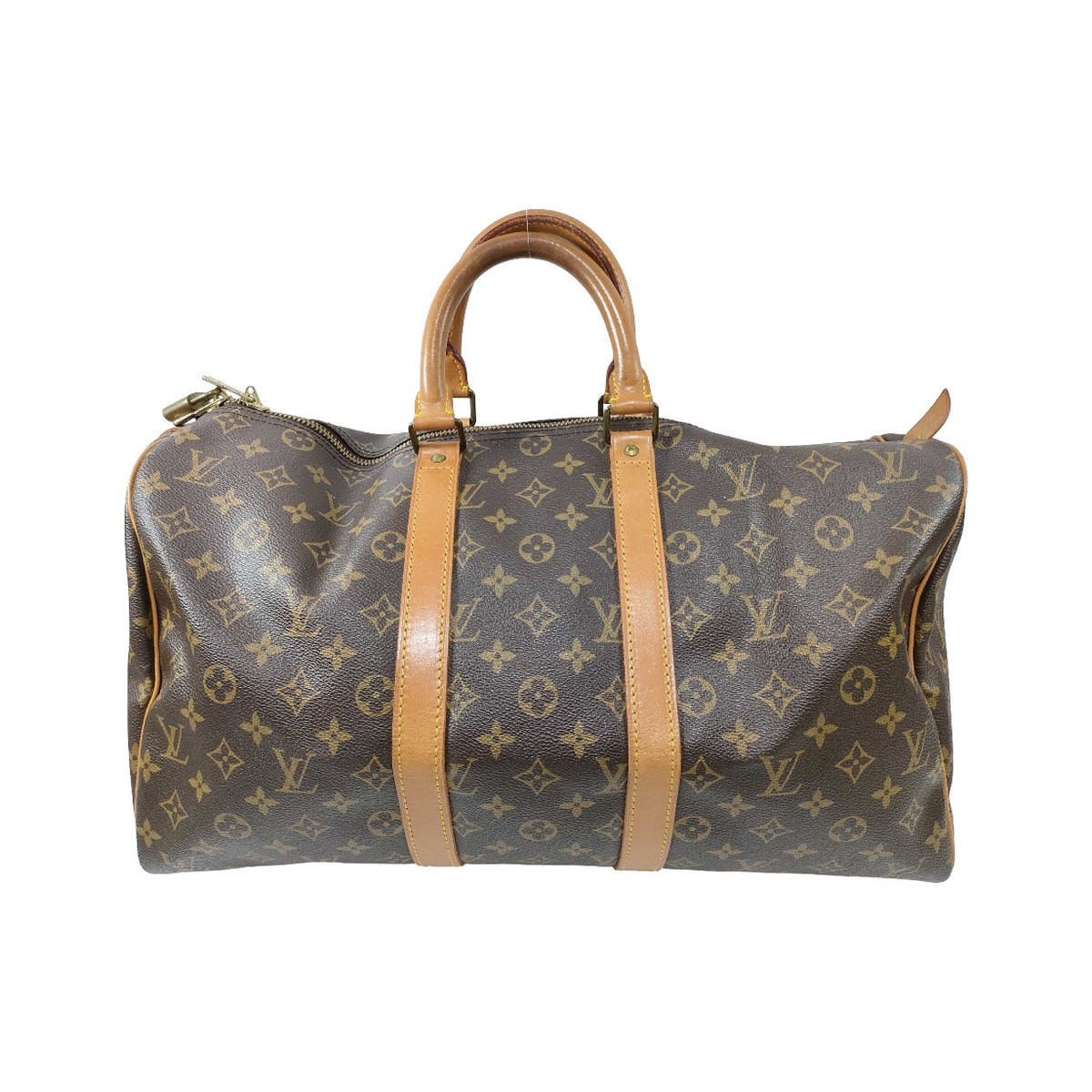 Louis Vuitton Keepall Monogram Canvas, Brown, Canvas, Travel Bag