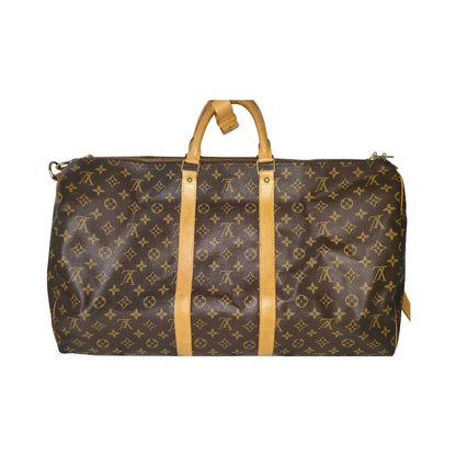 Louis Vuitton Keepall Monogram Canvas, Brown, Canvas, Travel Bag