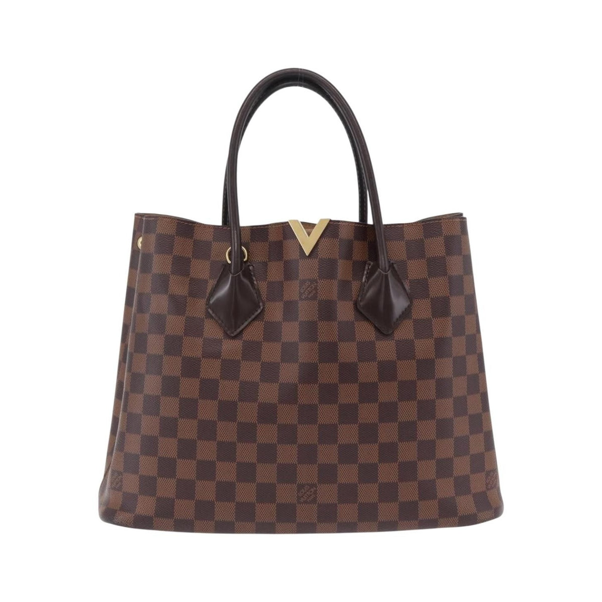 Louis Vuitton Kensington Damier, Brown, Canvas, Handbag