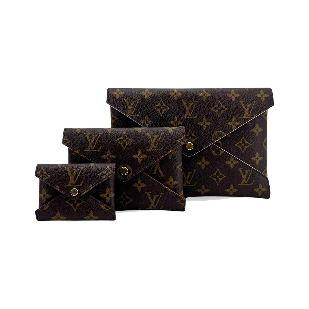 Louis Vuitton Kirigami Pochette Monogram Canvas, Brown, Canvas, Clutch