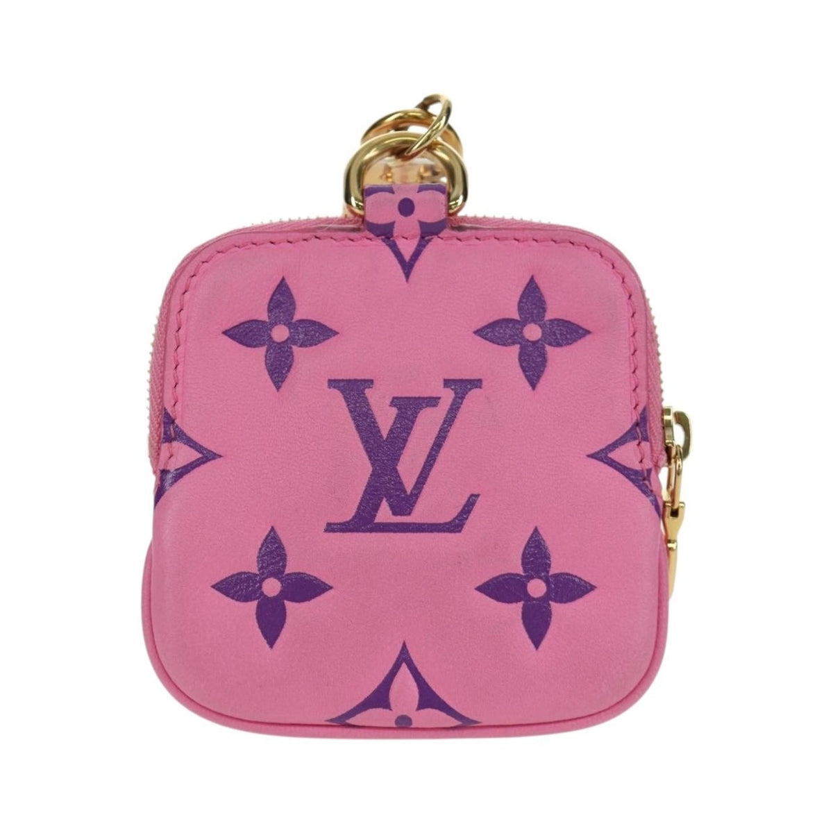 Louis Vuitton Lanyard Multipochette Coin Case Monogram Empreinte, Pink, Canvas, Wallet