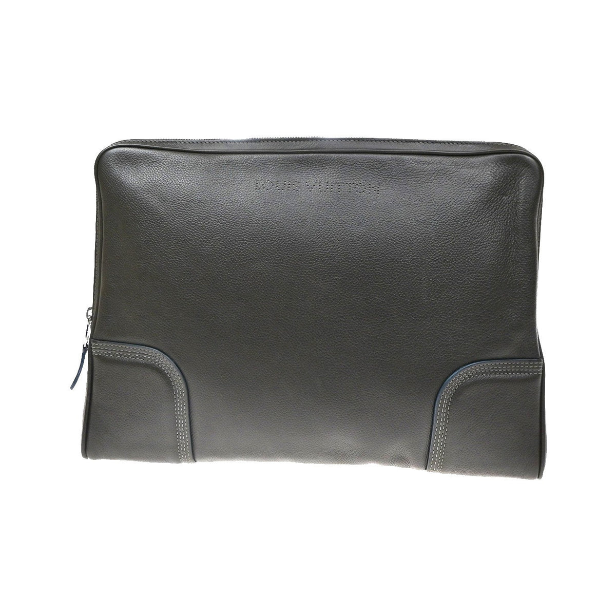 Louis Vuitton Laptop Sleeve Leather, Brown, Leather, Briefcase