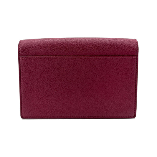 Louis Vuitton Lockme Chain Leather, Red, Calfskin, Handbag