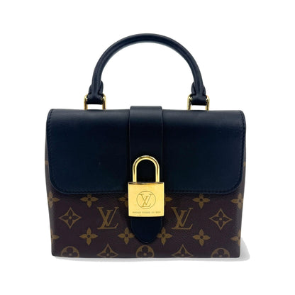 Louis Vuitton Locky Monogram Canvas with Leather, Black, Canvas, Handbag