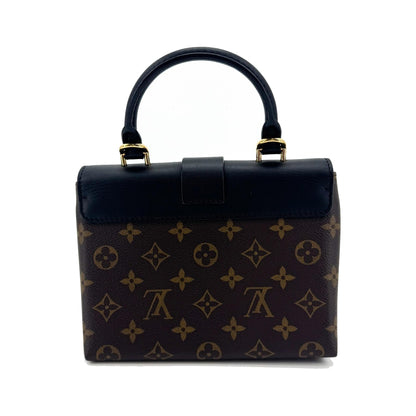 Louis Vuitton Locky Monogram Canvas with Leather, Black, Canvas, Handbag