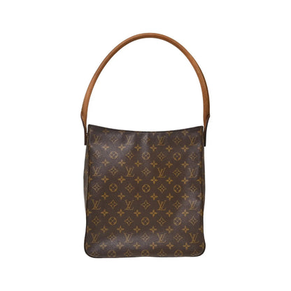 Louis Vuitton Looping Monogram Canvas, Brown, Canvas, Handbag