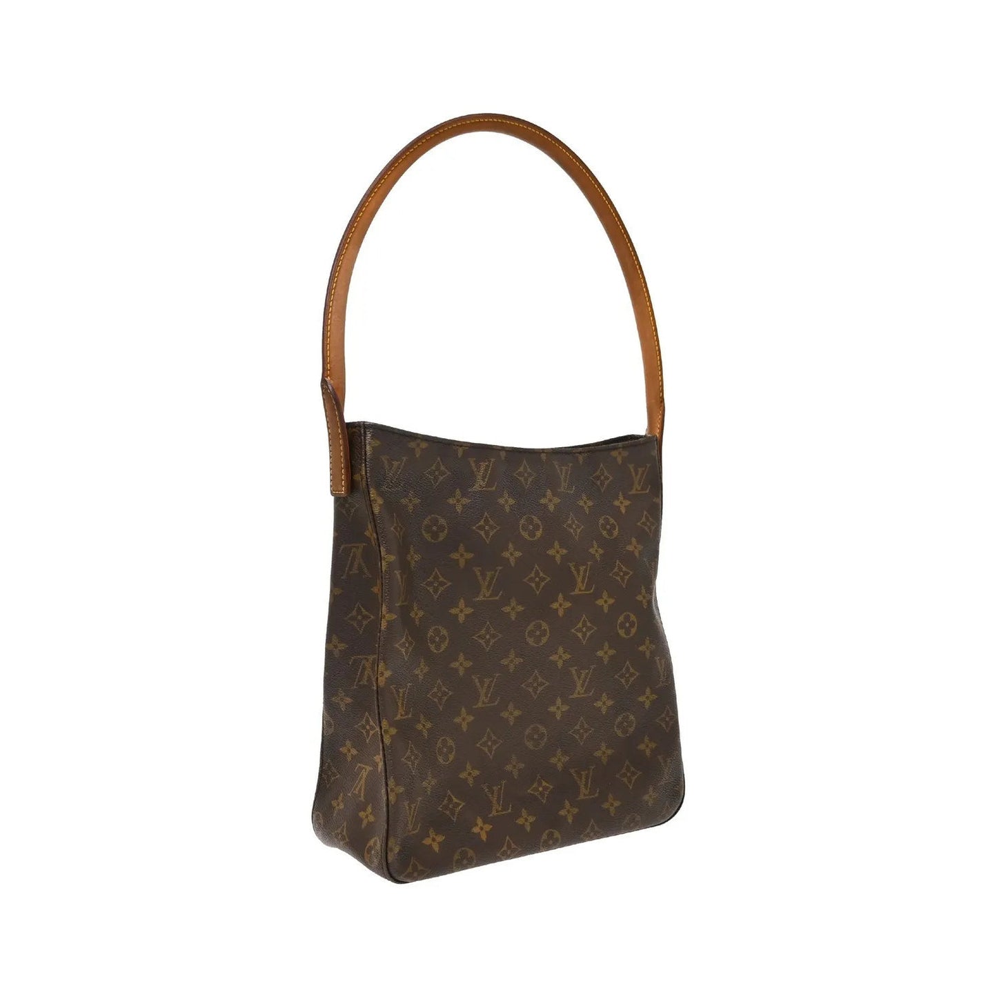 Louis Vuitton Looping Monogram Canvas, Brown, Canvas, Handbag