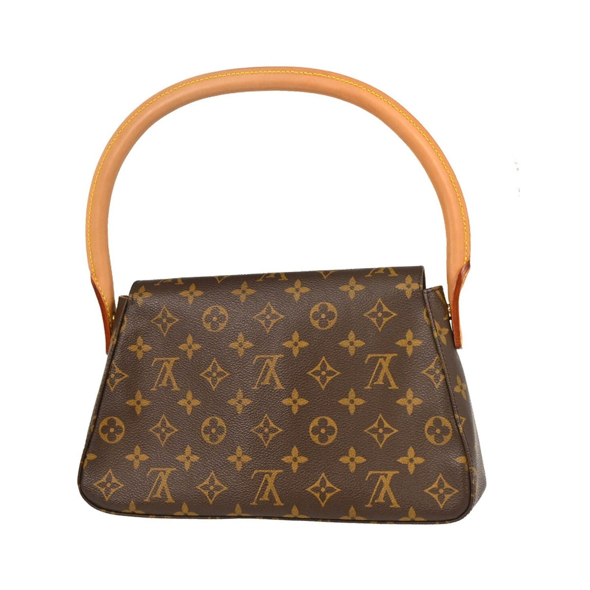 Louis Vuitton Looping Monogram Canvas, Brown, Canvas, Handbag