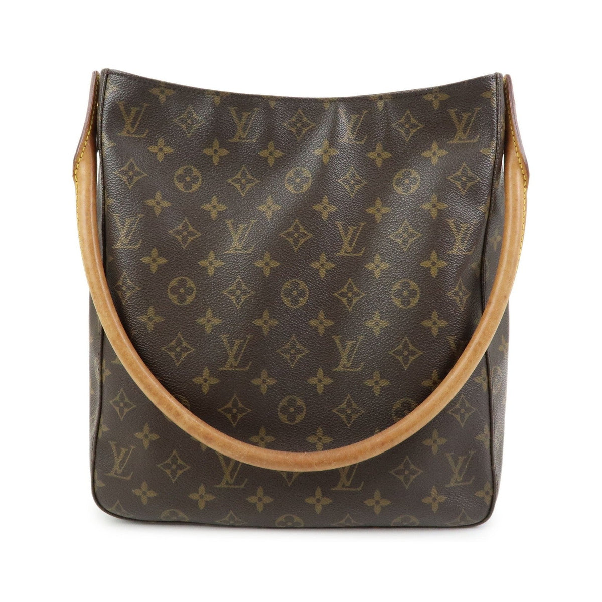 Louis Vuitton Looping Monogram Canvas, Brown, Canvas, Handbag