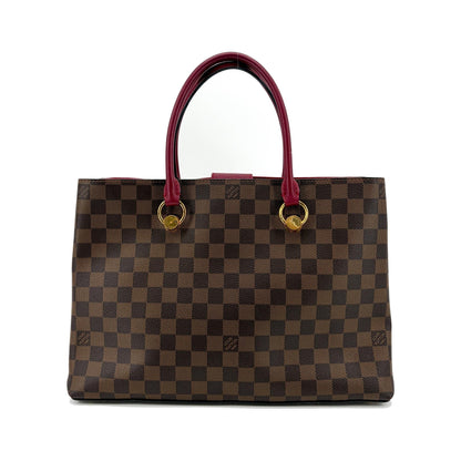 Louis Vuitton LV Riverside Damier with Leather, Brown, Canvas, Handbag