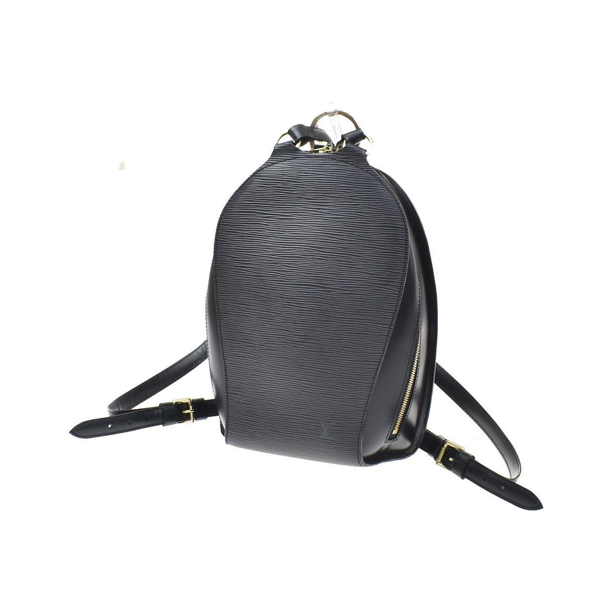 Louis Vuitton Mabillon Epi Leather, Black, Leather, Backpack