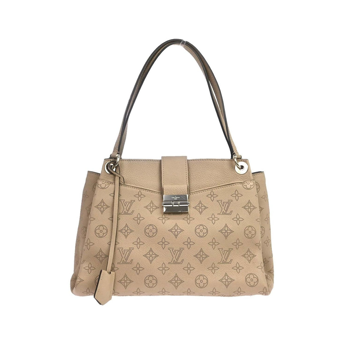 Louis Vuitton Mahina Monogram Leather, Beige, Leather, Shoulder Bag