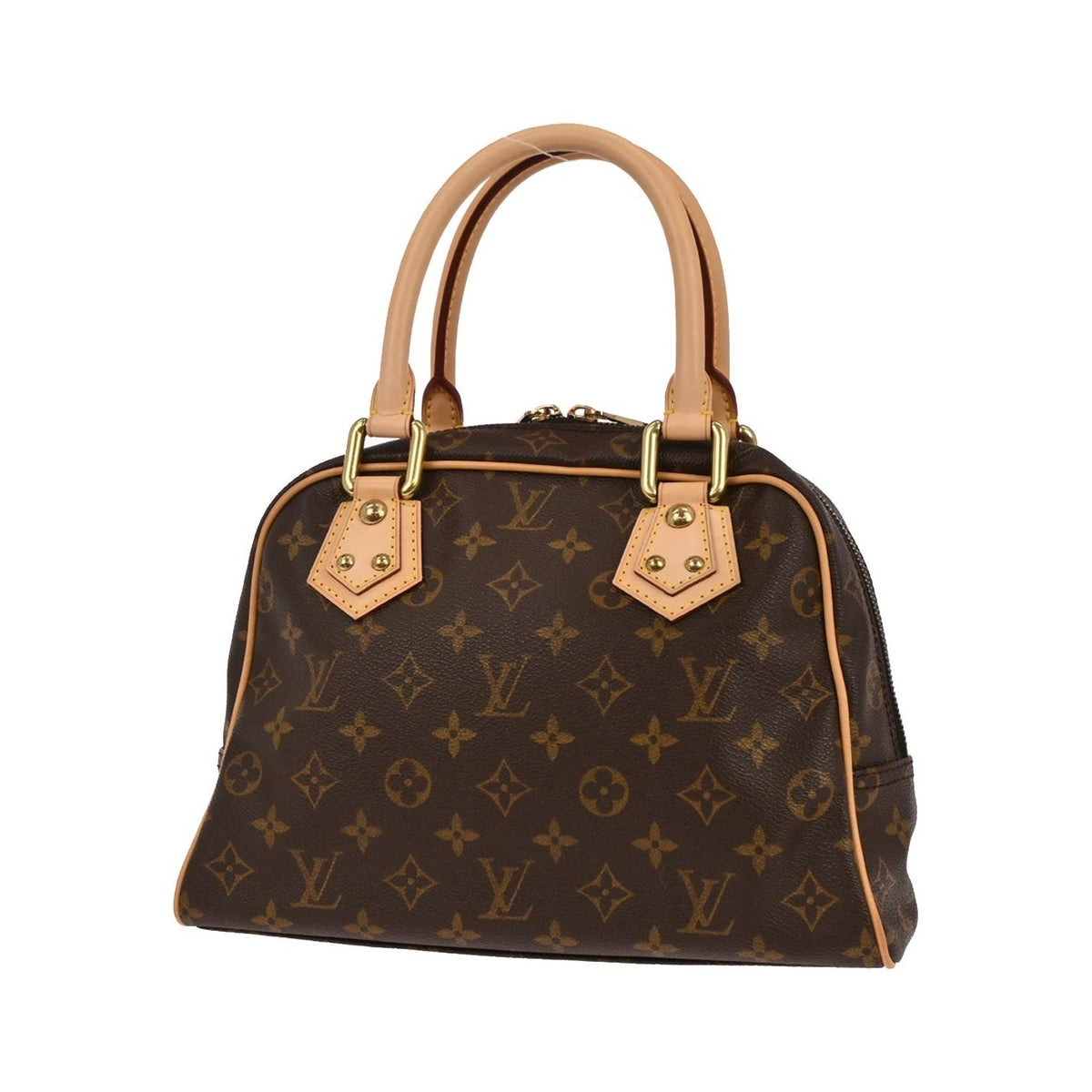 Louis Vuitton Manhattan Monogram Canvas, Brown, Canvas, Handbag