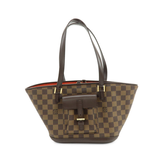 Louis Vuitton Manosque Damier, Brown, Canvas, Handbag