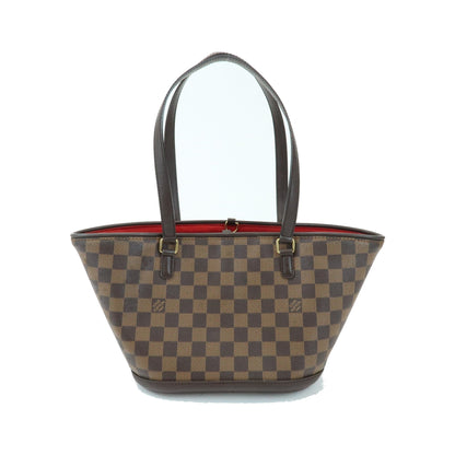 Louis Vuitton Manosque Damier, Brown, Canvas, Handbag