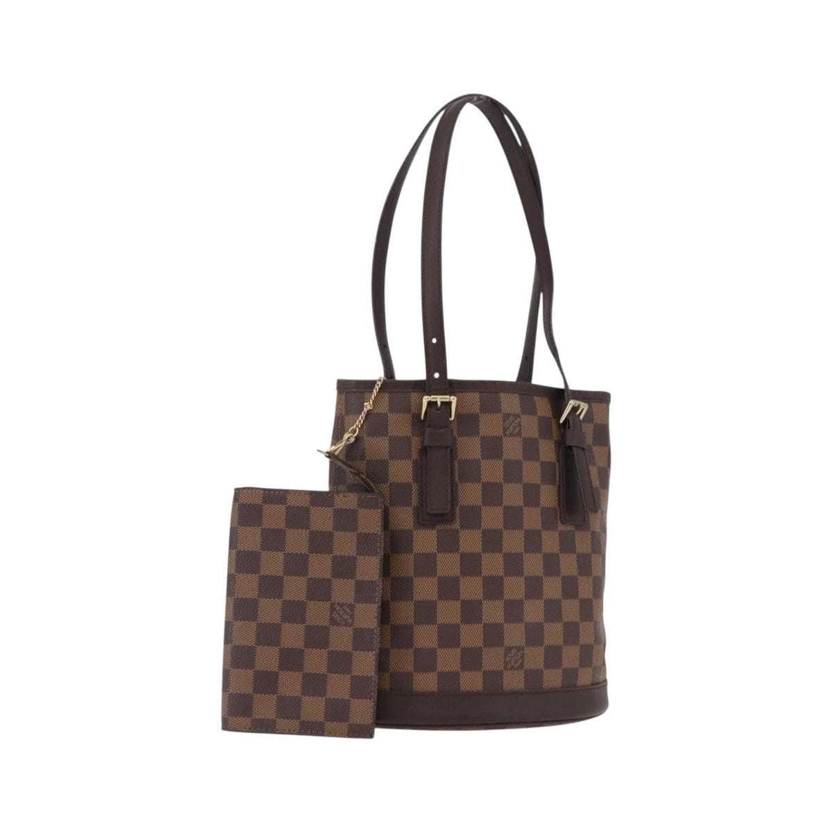 Louis Vuitton Marais Bucket Damier, Brown, Canvas, Shoulder Bag