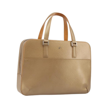 Louis Vuitton Mat Malden Monogram Vernis, Beige, Canvas, Handbag