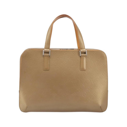 Louis Vuitton Mat Malden Monogram Vernis, Beige, Canvas, Handbag