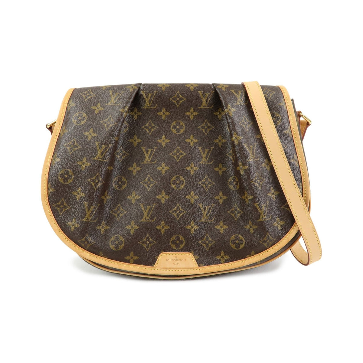Louis Vuitton Menilmontant Monogram Canvas, Brown, Canvas, Handbag