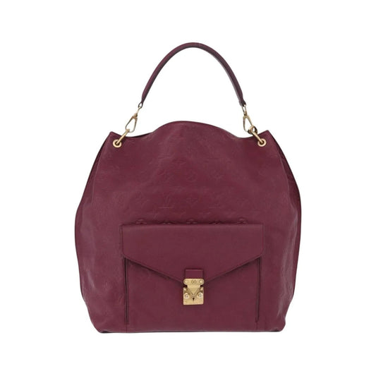 Louis Vuitton Metis Hobo Monogram Empreinte Leather, Burgundy, Leather, Handbag