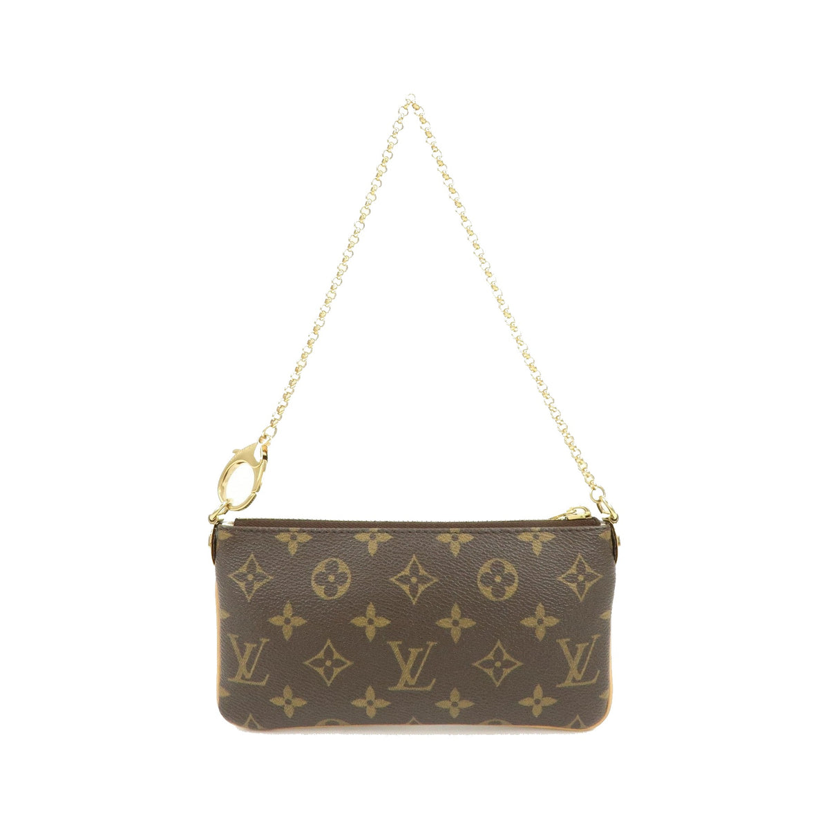 Louis Vuitton Milla Pochette Monogram Canvas, Brown, Canvas, Clutch