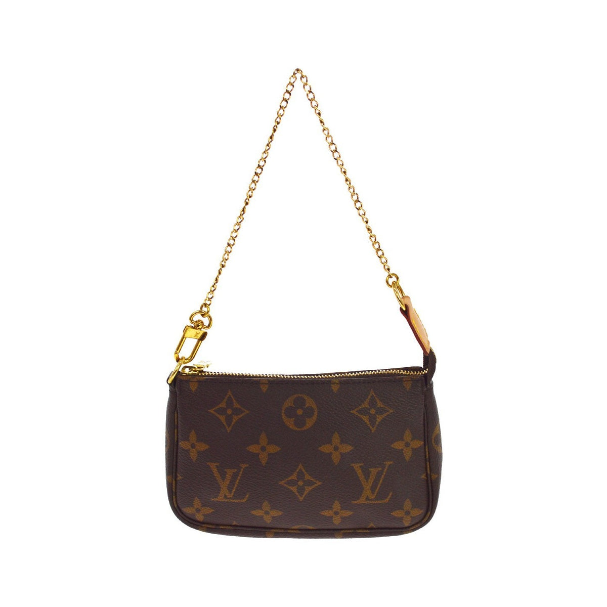 Louis Vuitton Mini pochette accessoires Canvas, Brown, Canvas, Clutch