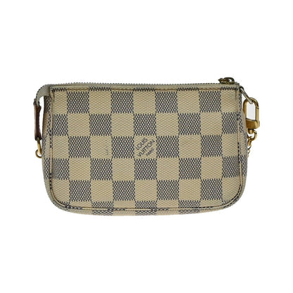 Louis Vuitton Mini pochette accessoires Damier Canvas, White, Canvas, Clutch