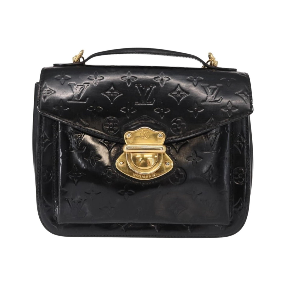 Louis Vuitton Mirada Monogram Vernis, Black, Patent Leather, Handbag