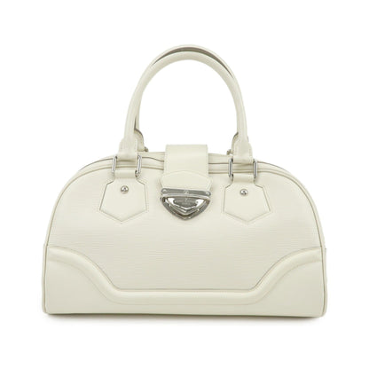 Louis Vuitton Montaigne Bowling Epi Leather, White, Leather, Handbag