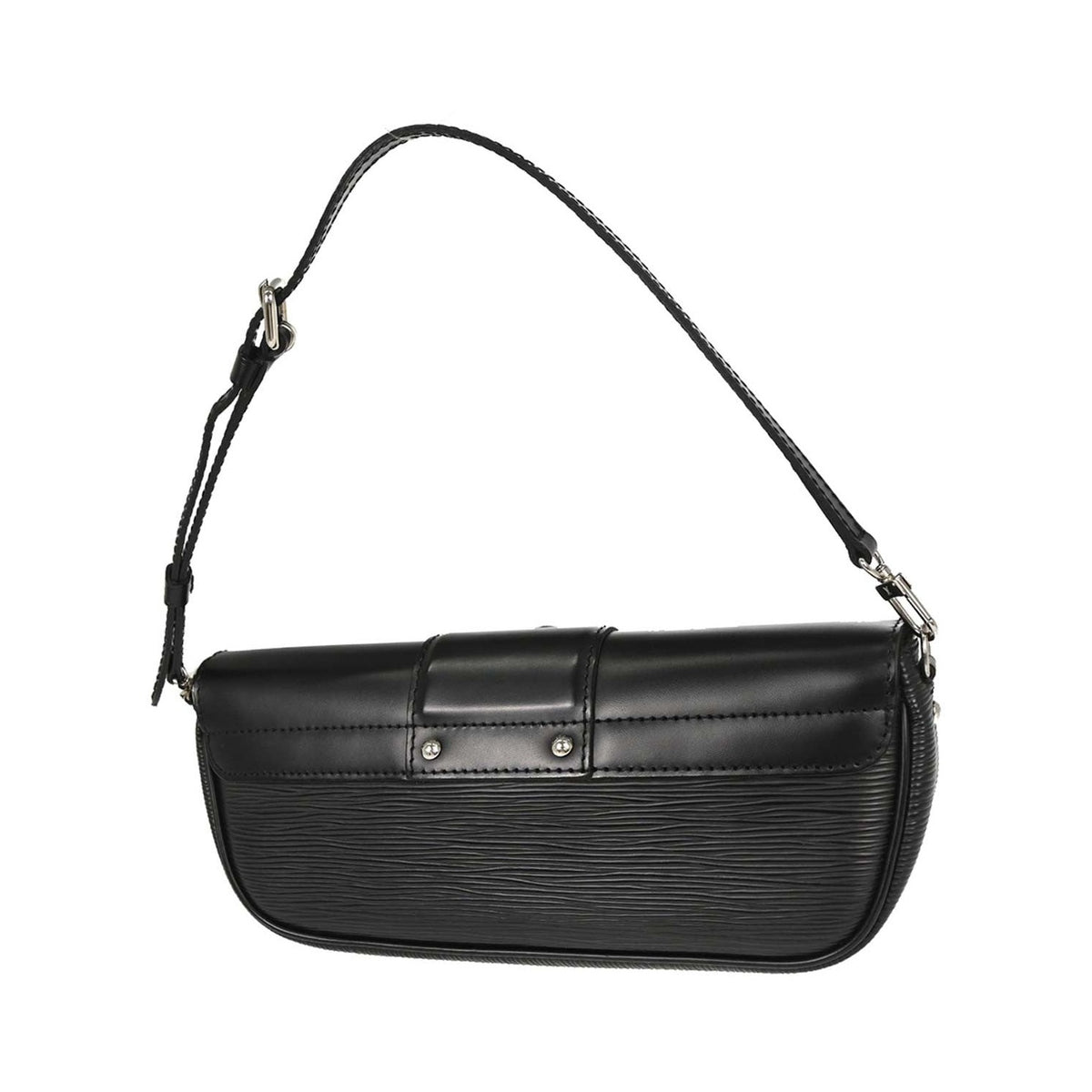 Louis Vuitton Montaigne Epi, Black, Leather, Handbag