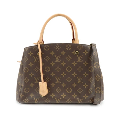 Louis Vuitton Montaigne Monogram Canvas, Brown, Canvas, Handbag