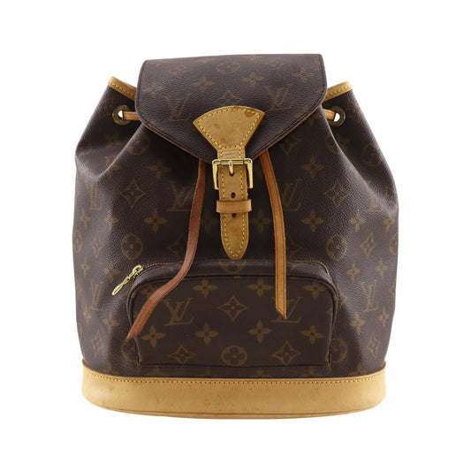 Louis Vuitton Montsouris Monogram, Brown, Canvas, Backpack