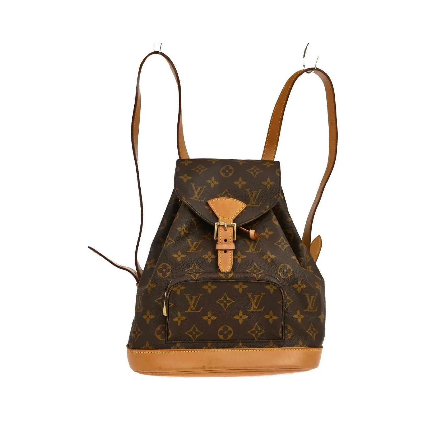 Louis Vuitton Montsouris Monogram, Brown, Canvas, Backpack