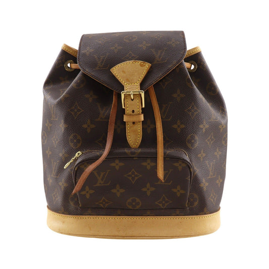 Louis Vuitton Montsouris Monogram, Brown, Canvas, Backpack